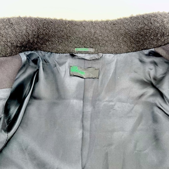 Benetton
Cropped jacket in wool blend Black size 42 US M - Picture 11 of 13